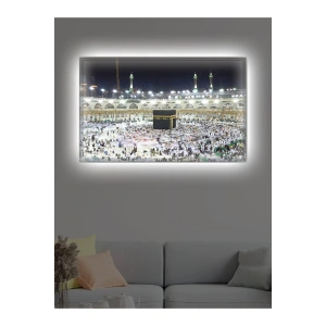 Led Işıklı Kâbe Tablosu (Ev,Ofis, İşyeri)