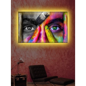 Led Işıklı Sanatsal Kanvas Tablo