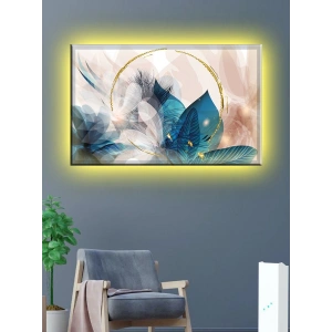 Led Işıklı Soyut Tablo