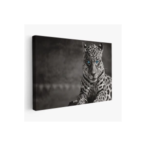 Mavi Gözlü Leopar Dekoratif Kanvas Tablo 1162