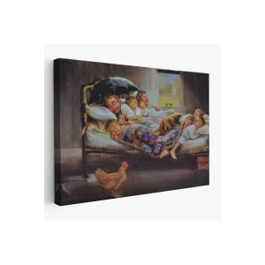 Mutluluğun Resmi Dianne Dengelin Eseri Kanvas Tablosu-6661