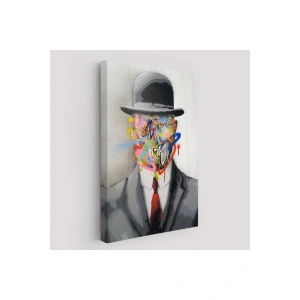 Rene Magritte Ünlü Resim “İnsanın Oğlu” Graffiti Pop Art Tablosu-6316