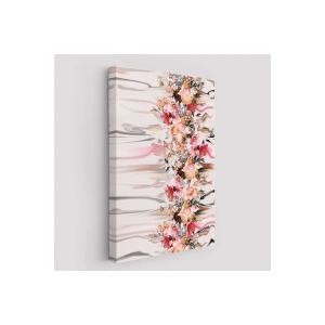 Renkli Çiçek Desenli Dekoratif Duvar Tablosu-6282