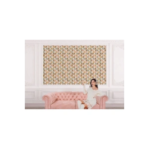 Renkli Pastel Şekiller Modern Duvar Kağıdı-5545