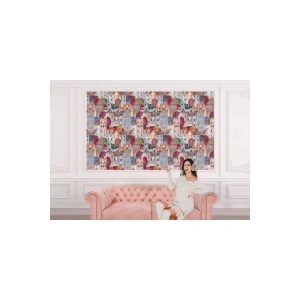 Renkli Soyut Şehir Manzarası Duvar Kağıdı-5767