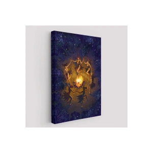 Şabat Ayini Yapan Cadıların Ateş Etrafındaki Dans Tablosu-6354