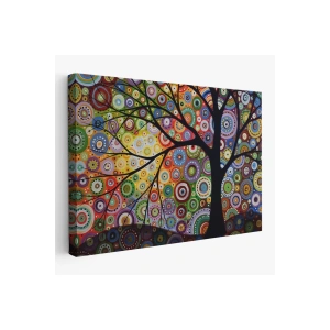 Sürreal Ağaçtaki Renkler Senfonisi Tablosu-6645