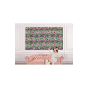 Tropikal Çiçekli Ağaç Yaprakları Duvar Kağıdı-5563