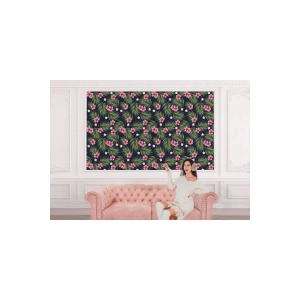 Tropikal Çiçekli Ağaç Yaprakları Duvar Kağıdı-5564