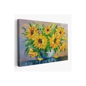 Vazodaki Ayçiçekleri Duvar Tablosu-1237