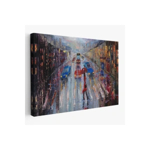 Yağlı Boya Görünümlü Modern Kanvas Duvar Tablosu, Tablo-1197