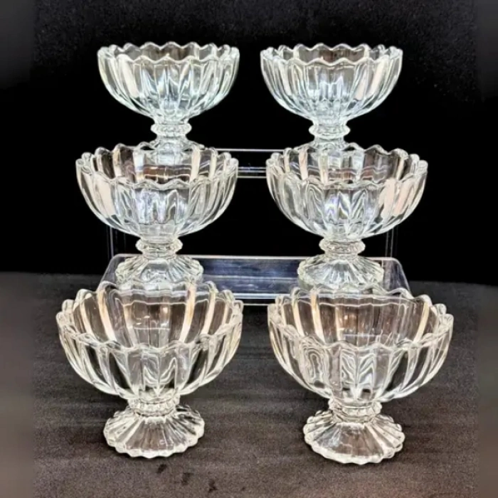 6lı Kristal Çerezlik Seti