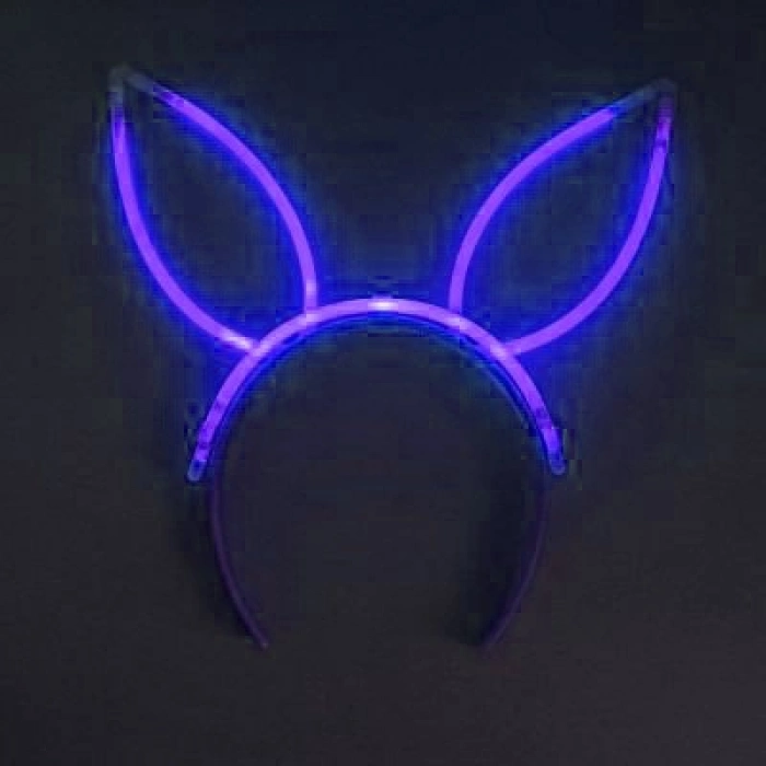Karanlıkta Yanan Glow Neon Fosforlu Taç - 6 Adet