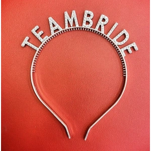 Gümüş Renk Team Bride Taç – Gelin ve Nedime Tacı