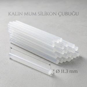 Kalın Mum Silikon Çubuğu - 11.3 mm - 1 Kilogram
