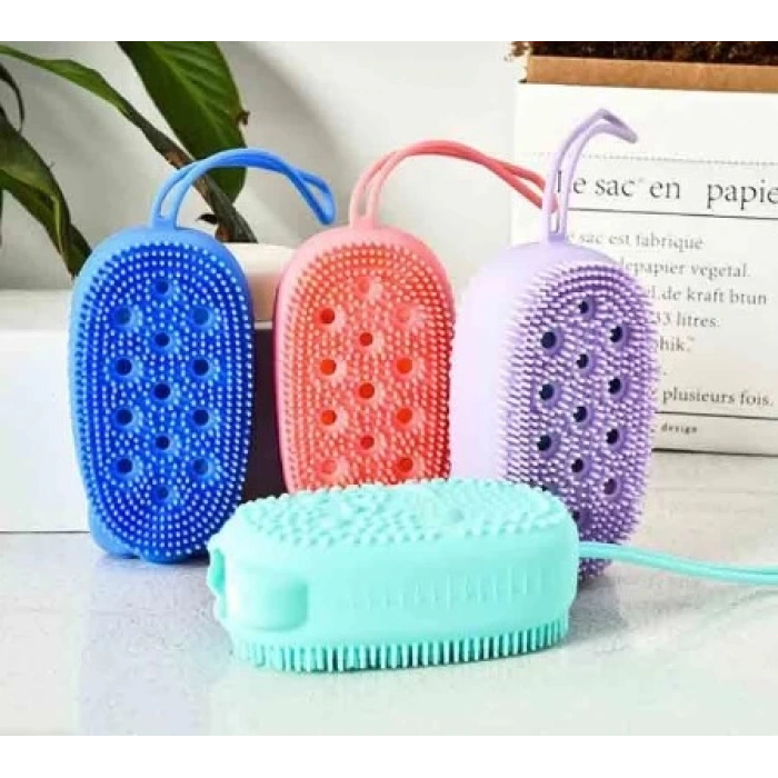 Süngerli Silikon Banyo Kesesi