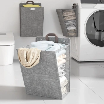 Katlanabilir Asılabilir Kirli Çamaşır Sepeti