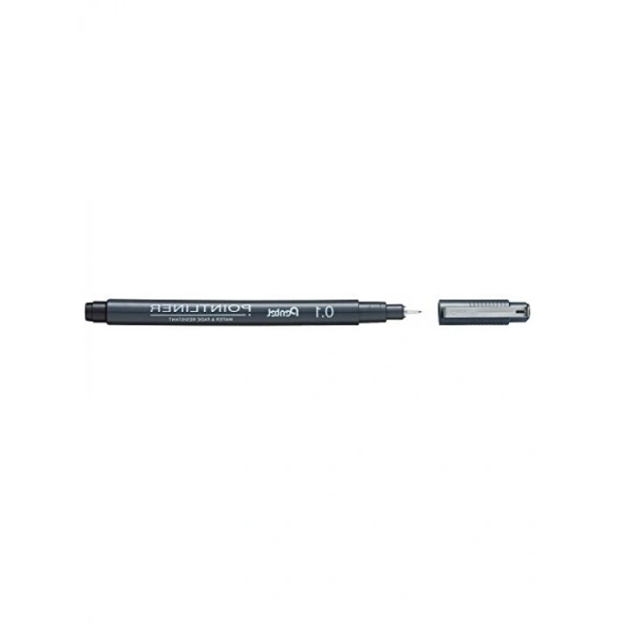 0.1 mm İnce Uçlu Fiber Uçlu Yazı Kalemi - Siyah