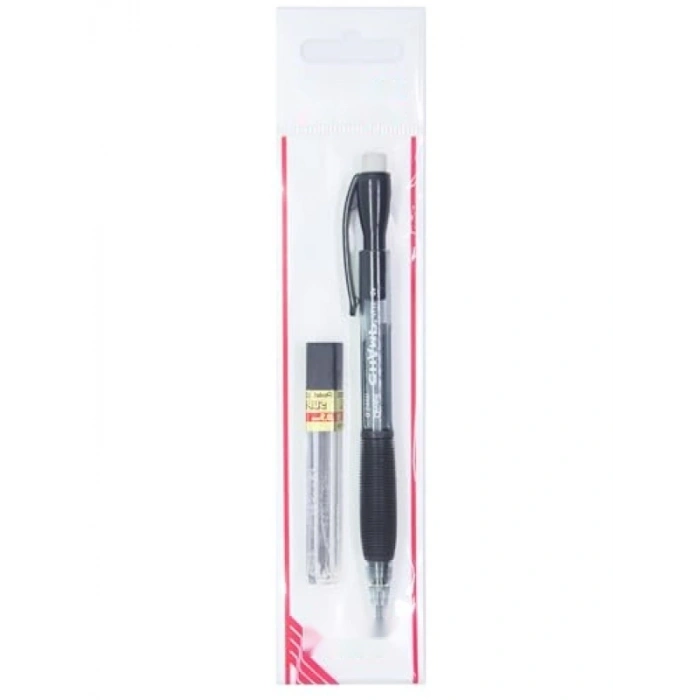 0.5 mm Kauçuk Tutaçlı Versatil Kalem - Siyah