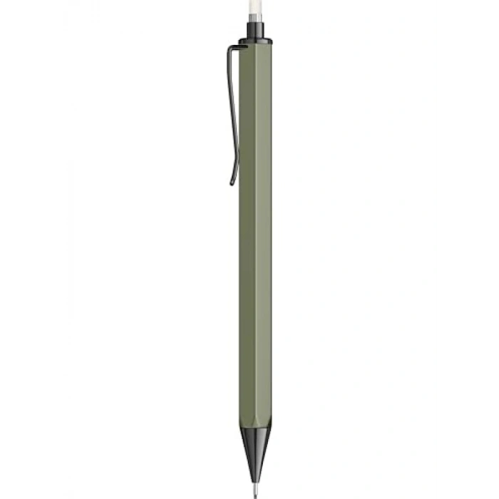 0.5 mm Yeşil Versatil Kalem - Dayanıklı Metal Klips