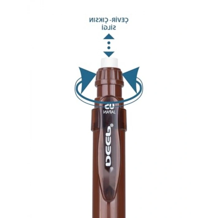 0.5mm Uç Kalınlığına Sahip Ergonomik Mekanik Kalem - Toprak Kahverengi