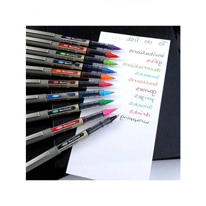 0.7 mm Tükenmez Kalem Seti - 10lu Renkli Paket