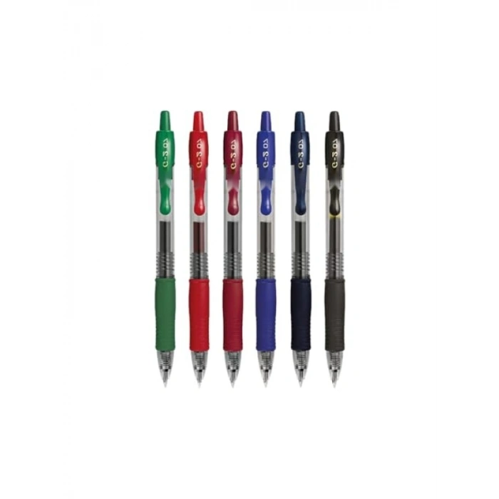 0.7 mm Uçlu Jel Mürekkepli Roller Kalem - 6lı Set