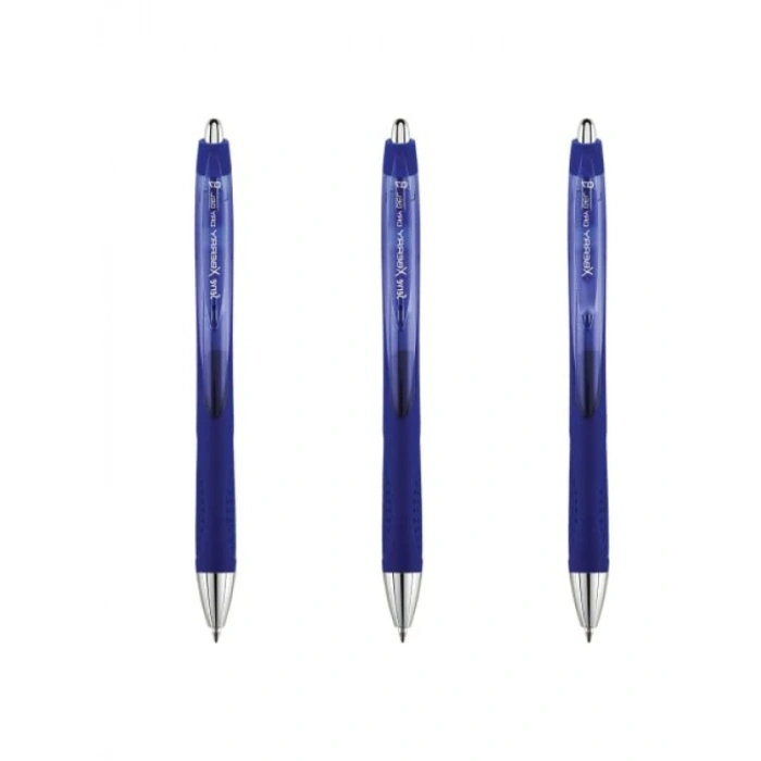 0.7 mm Yuvarlak Uçlu Koyu Mavi Jel Kalem Seti (3lü)