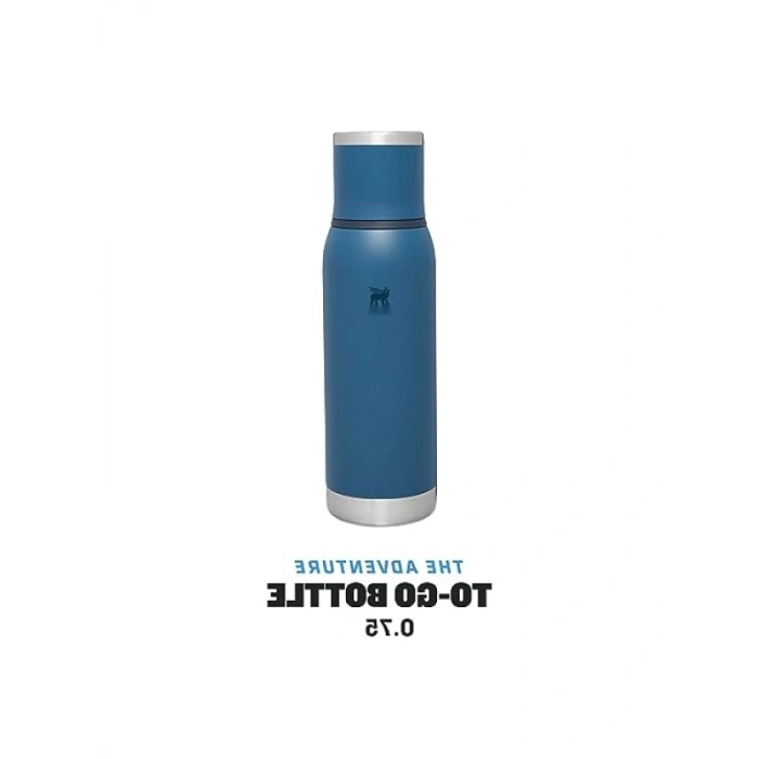 0.75 Litre Kapasiteli Sızdırmaz Termos - Mavi Renk, 20 Saat Sıcak Tutma Özelliği