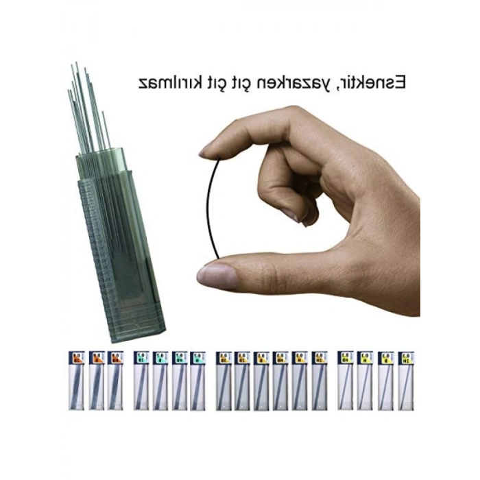0.9 mm Mekanik Kalem Uç Seti, 12 Adet