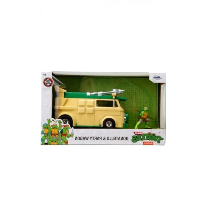 1:24 Ölçek TMNT Parti Aracı ve Donatello Figürü Seti
