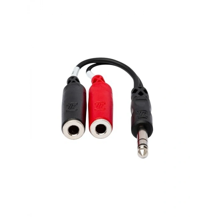 1/4 inç TRS (M) - İkili 1/4 inç TSF (F) Stereo Breakout Kablo