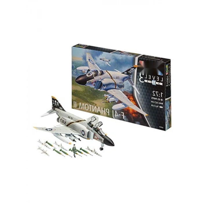 1:72 Ölçekli F-4J Phantom II Model Uçak Kiti