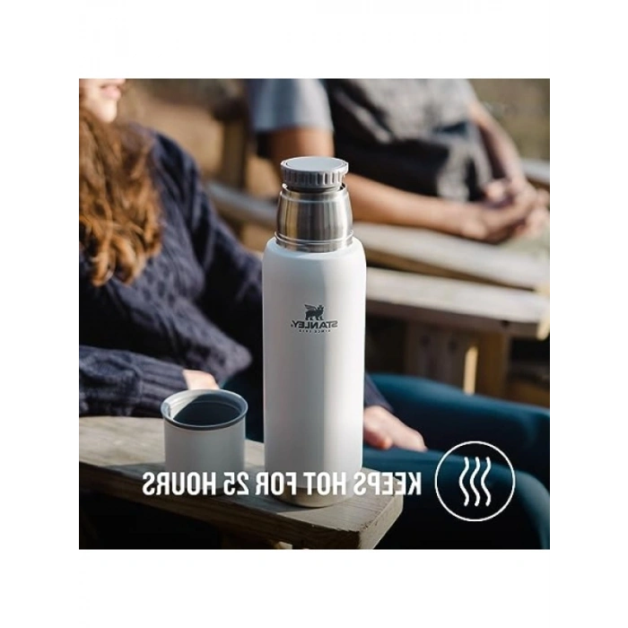 1 Litre Kapasiteli Sızdırmaz Termos - Siyah Renk
