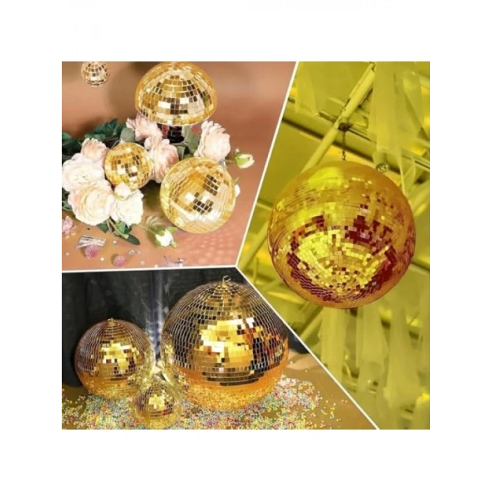 1 Metre Uzunluğunda Gold Renk Aynalı Mozaik Dekor Bandı - 4 cm