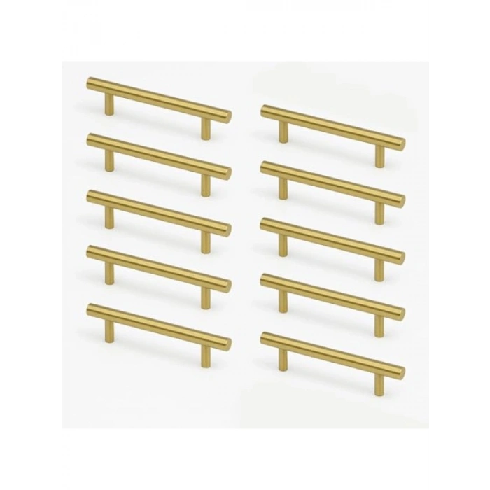 10 Adet Altın Renk Metal Mutfak Çekmece Dolap Kulpları (128 mm)