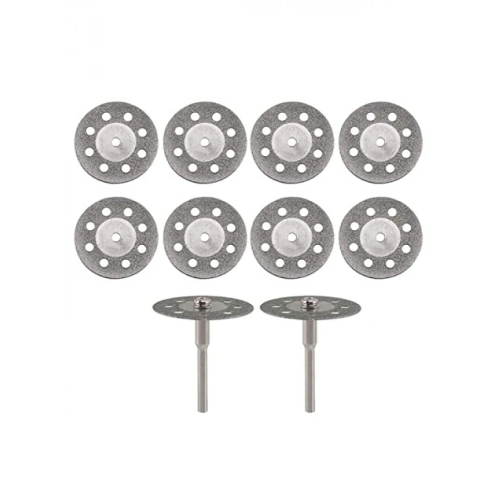 10 Adet Elmas Kesme Diskleri - 22mm Çap