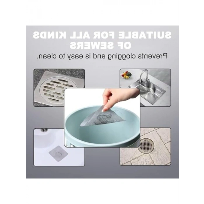 10 Adet Saç Tutucu Gider Süzgeci - Çok Amaçlı Pratik Çözüm