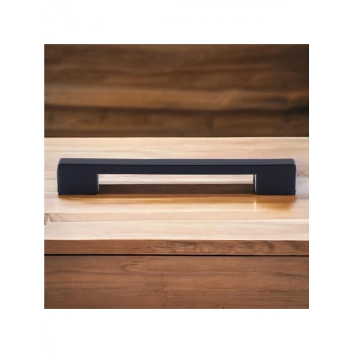 10 Adet Siyah Plastik Mutfak Dolabı Çekmece Kulpları, 160 mm Uzunluk