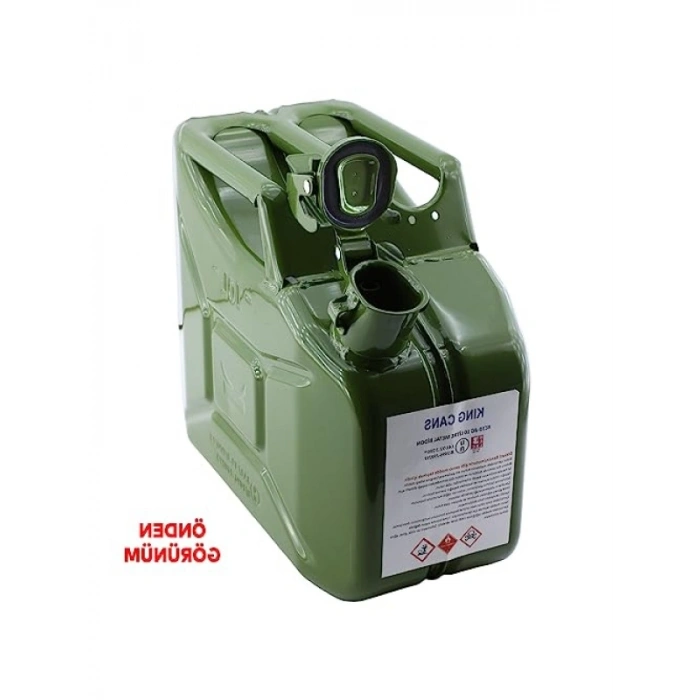 10 Litre Metal Akaryakıt Bidonu, Aktarma Borusu ile