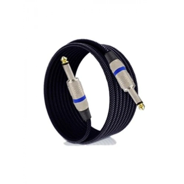 10 Metre Uzunluğunda 6.35 mm Jack Enstrüman Kablosu