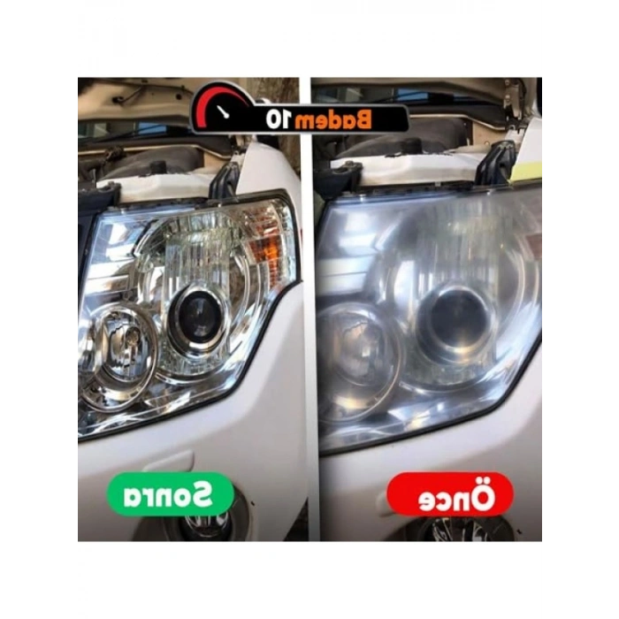 10 Parça Set, Otomotiv Far Temizleme Zımpara Kağıdı, 1000-3000 Kum