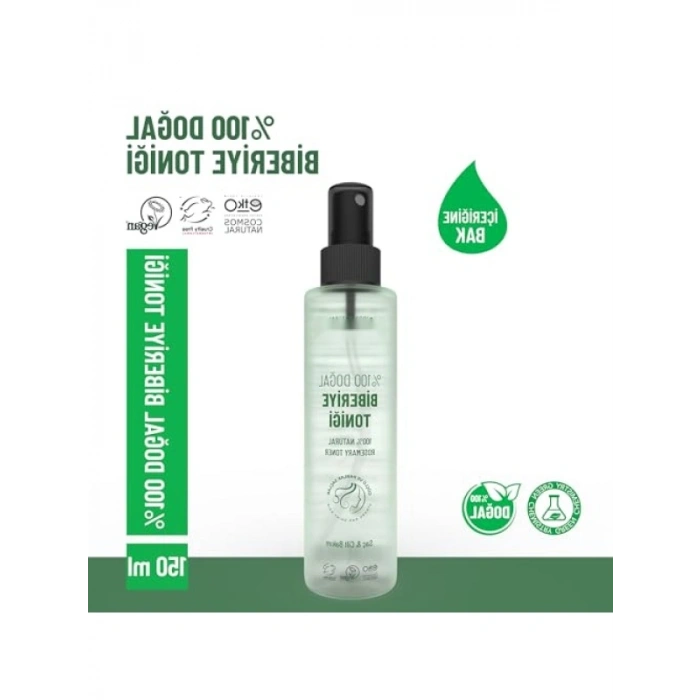 %100 Doğal Biberiye Suyu - Saç Dökülmesi Karşıtı Saç Toniği - 150 ml