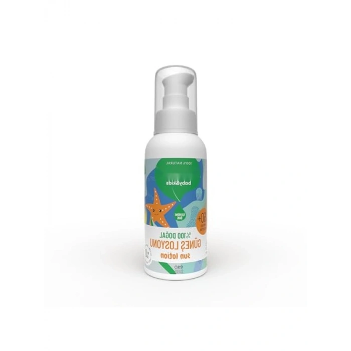 %100 Doğal Çocuk Güneş Losyonu - Bitkisel, Vegan, SPF 50+