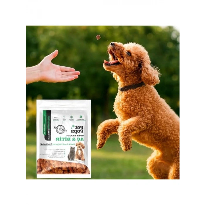 %100 Doğal Dana Ciğer Freeze Dry Kedi & Köpek Ödül Maması