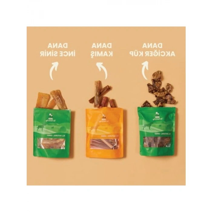 %100 Doğal Dana İnce Sinir Çiğnemelik Ödül Maması – 100 Gr