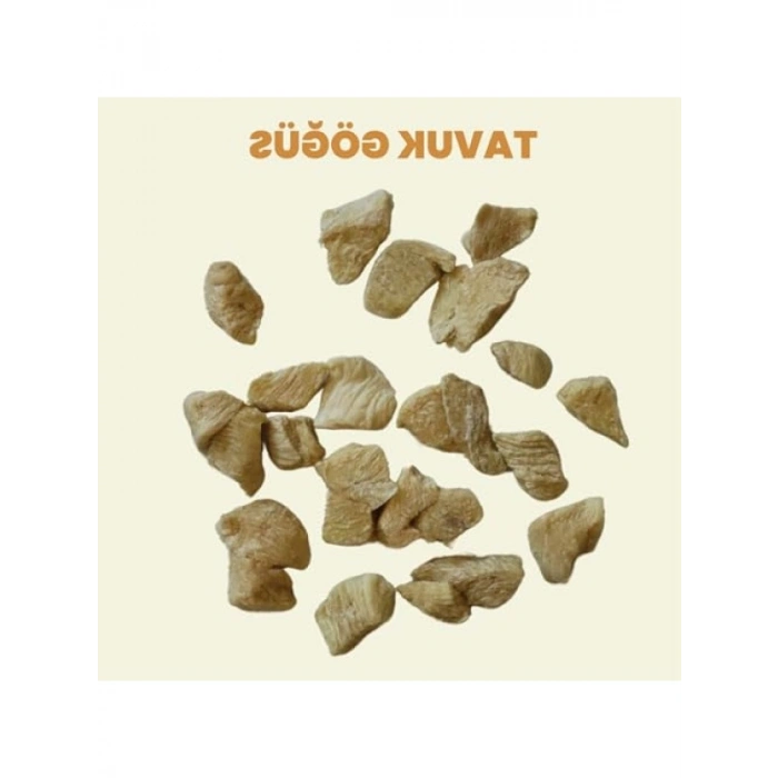 %100 Doğal Dondurulmuş Tavuk Göğsü Kedi Ödül Maması (30 gr)