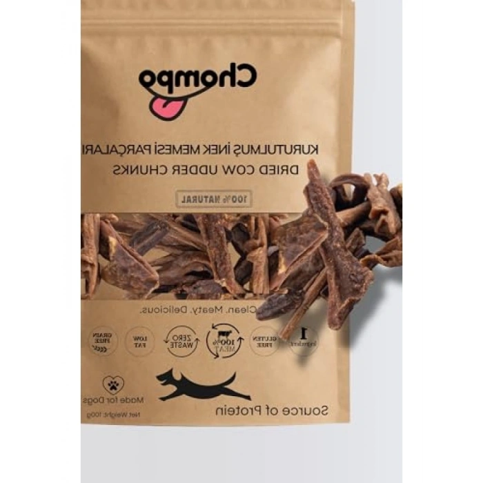 %100 Doğal İnek Memesi Parçaları, 100 g Köpek Ödül Maması