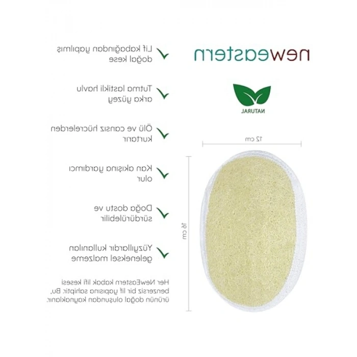 %100 Doğal Kabak Lifi Peeling Süngeri