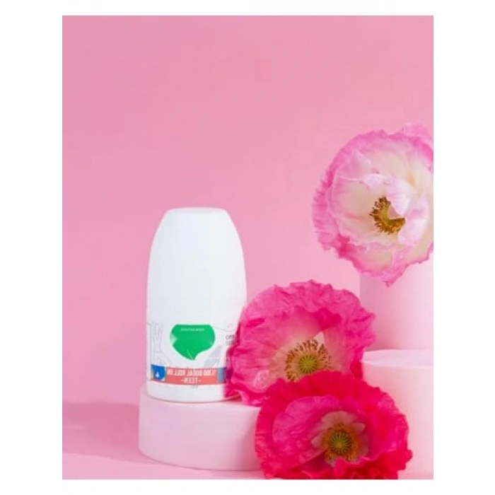 %100 Doğal Roll-On Deodorant, Vegan, 50 ml